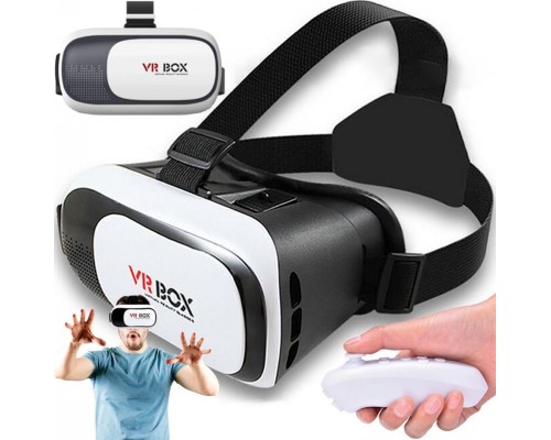 VR Retoo OKULARY VR GOGLE 3D + KONTROLER BLUETOOTH