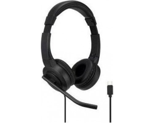 Kensington Kensington K83450WW słuchawki/zestaw Przewodowa Opaska na głowę Połączenia/USB Type-C Black