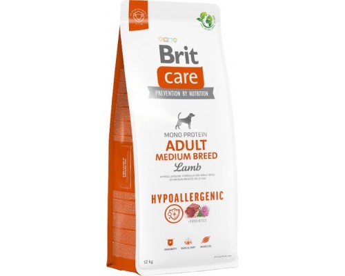 Brit Care Dog Hypoallergenic Adult Medium Breed Lamb 12kg
