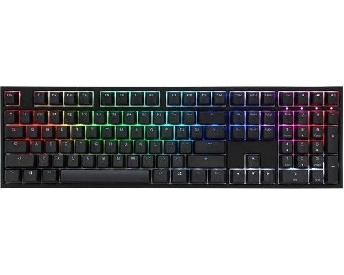 Ducky One 2 Backlit PBT Gaming , MX-Nature-White, RGB LED - Black