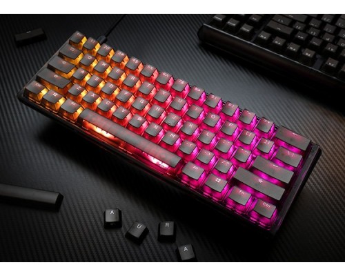 Ducky Ducky One 3 Aura Black Mini Gaming Keyboard, RGB LED - MX-Silent-Red (US)