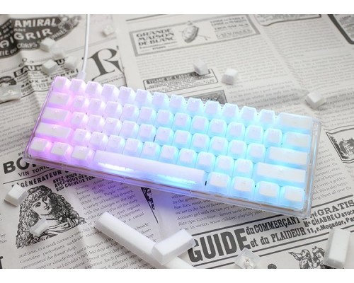 Ducky Ducky One 3 Aura White Mini Gaming Keyboard, RGB LED - MX-Brown (US)