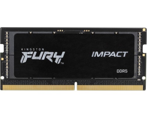 Kingston Fury Impact, SODIMM, DDR5, 16 GB, 6000 MHz, CL38 (KF564S38IB-16)