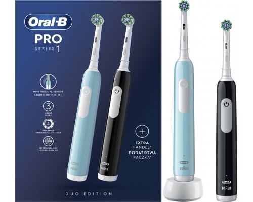 Brush Oral-B Pro Series 1 Cross Action  2-pack Black + Blue Black/Blue
