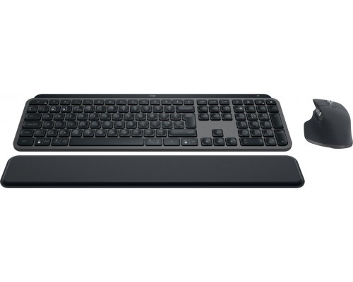 Logitech Logitech MX Keys S Combo klawiatura Dołączona myszka RF Wireless + Bluetooth QWERTY British English Grafitowy