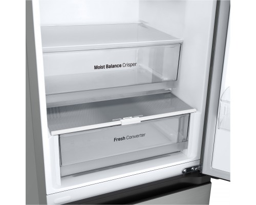 LG LG | Šaldytuvas | GBV3100DPY | Energy efficiency class D | Free standing | Combi | Height 186 cm | No Frost system | Šaldytuvas net capacity 234 L | Šaldiklis net capacity 110 L | Ekranas | 35 dB | Sidabrinis