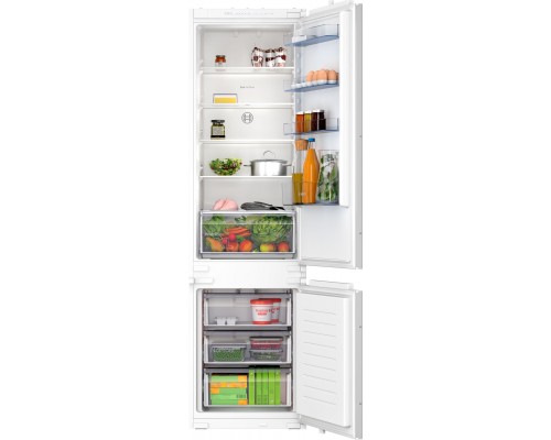 Bosch Bosch Šaldytuvas | KIN965SE0 | Energy efficiency class E | Built-in | Combi | Height 193.5 cm | No Frost system | Šaldytuvas net capacity 215 L | Šaldiklis net capacity 75 L | 34 dB | Baltas