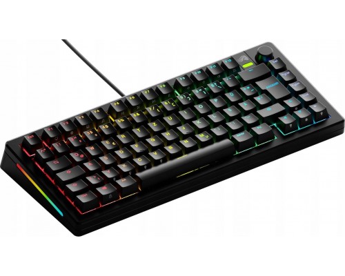 Glorious GMMK 3 75 % Custom Gaming- - Pre-Built, ISO (DE), Fox Switches, Black
