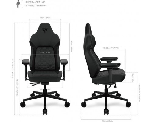 ThunderX3 ThunderX3 CORE Smart Ergonomischer  - Racer Black