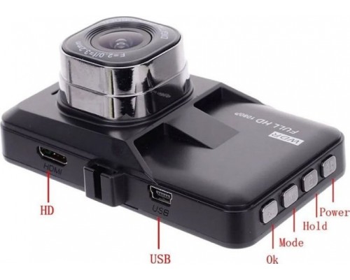RoGer DVR2 Car video recorder  /  Full HD / 170' / G-Sensor / LCD 3''