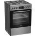 Gas stove with electric oven BEKO FBMA62330TXDSN, 60 cm