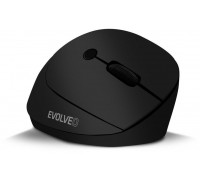EVOLVEO LadyErgo, tichá vertikální ergonomická myš, 2.4GHz, černá
