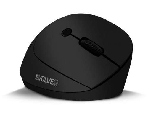 EVOLVEO LadyErgo, tichá vertikální ergonomická myš, 2.4GHz, černá