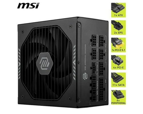 MSI MAG A1000GLS PCIE5 1000W (306-7ZPIX11-CE0)