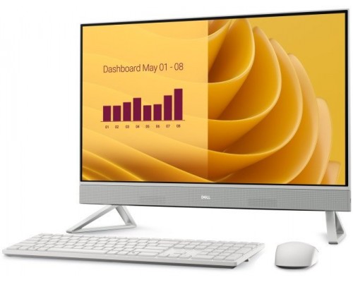DELL EC27250 Intel Core 7 150U 68,6 cm (27") 1920 x 1080 px Ekran dotykowy All-in-One PC 16 GB DDR5-SDRAM 1 TB SSD Windows 11 Pro Wi-Fi 6E (802.11ax) Perłowy, White