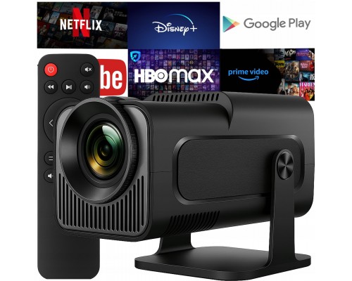 PROJEKTOR RZUTNIK 4K ANDROID LED WIFI MINI PRZENOŚNY FULL HD HY320 USB JACK