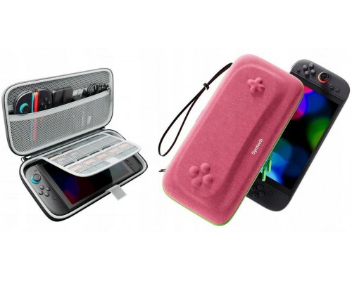 Twardy Swith tywny Case Case Etui Waliwith ka Case For Nintenfor Switch 2 / G11 Różowo- Green