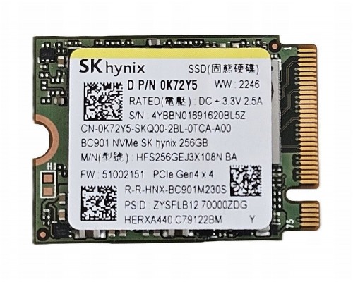 SSD Lenovo 256GB M.2 2242 PCIe 4.0 NVMe