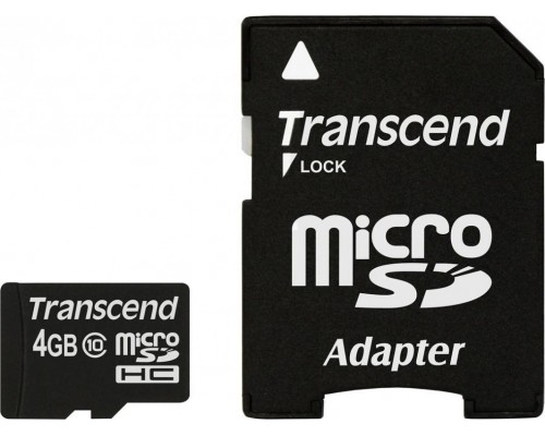 SD  Transcend MicroSDHC 4 GB Class 10 UHS-I  (TS4GUSDHC10)