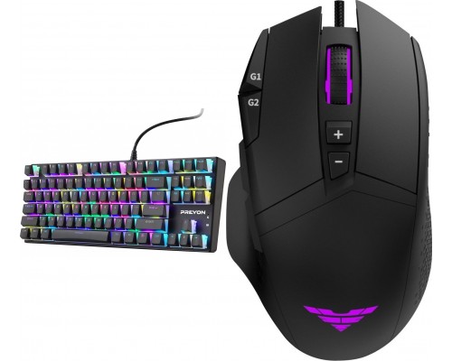 PREYON Blue Blitz Claw (PBBC87B) + Mouse Preyon Falcon Gaming (PFG27B)