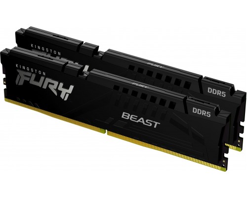 Kingston Fury Beast, DDR5, 64 GB, 5200MHz, CL40 (KF552C40BBK2-64)