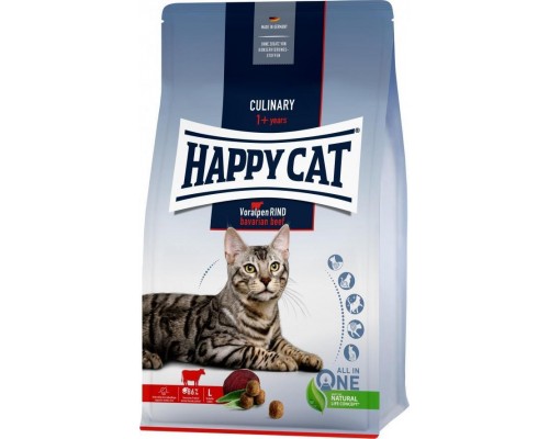 Happy Cat Culinary Bavarian Beef, sucha karma, dla kotów adults, Bavarian beef, 1,3 kg, worek