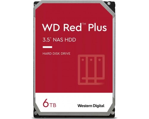 WD Red Plus 6TB 3.5'' SATA III (6 Gb/s)  (WDBAVV0060HNC-WRSN)