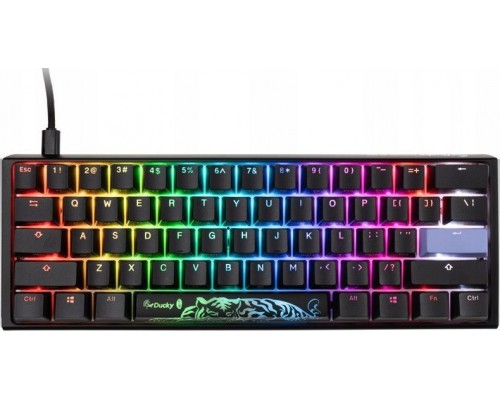 Ducky Ducky One 3 Classic Black/White Mini Gaming Keyboard, RGB LED - MX-Red (US)