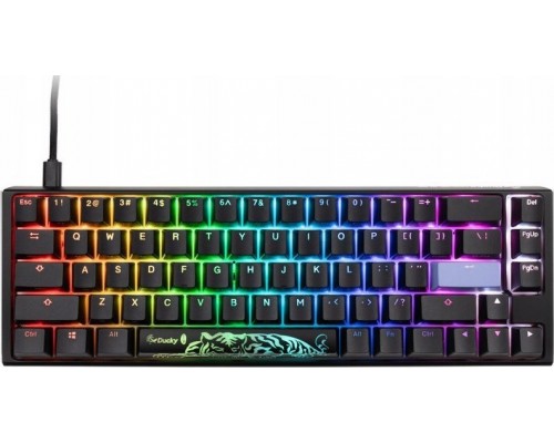 Ducky Ducky One 3 Classic Black/White SF Gaming Keyboard, RGB LED - MX-Silent-Red (US)