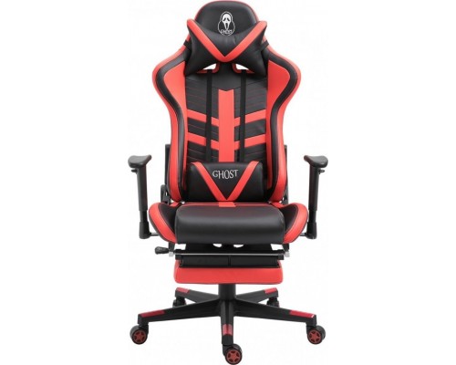 Ghost Chairs with footrest GHOST-SIX Black Red