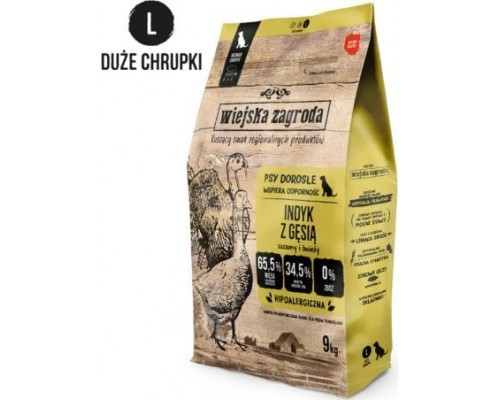 Wiejska Zagroda Turkey z gęsią (dorosły) chrupki L 9kg