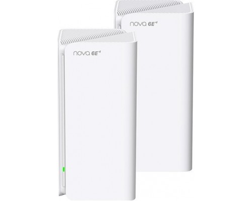 Tenda Tenda MX21 Pro(2-pack) Trójpasmowy (2,4 GHz / 5 GHz / 6 GHz) Wi-Fi 6 (802.11ax) Biały 3 Wewnętrzne