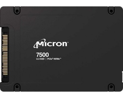 SSD Micron Micron 7500 PRO - SSD - Read Intensive - verschlusselt - 1.92 TB - intern - 2.5" (6.4 cm) - U.3 PCIe 4.0 (NVMe) - 256-Bit-AES, 3072-Bit-RSA, FIPS 140-3 Level 2, 208-Bit-RSA - TCG Opal Encryption 2.01