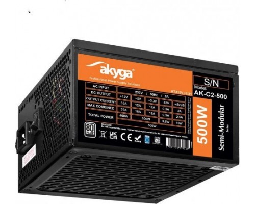 Akyga pół-modularny ATX AK-C2-500 500W