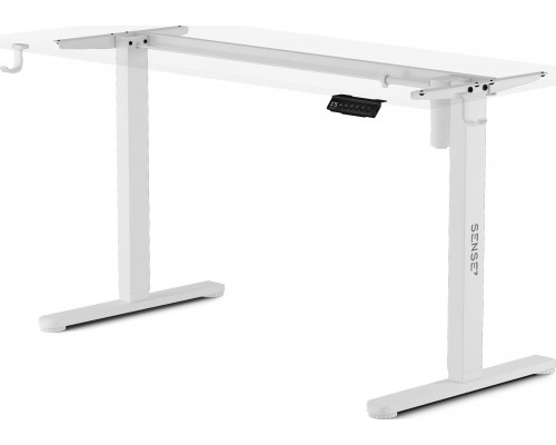 Gaming frame SENSE7 for electric desk, white (without tabletop)