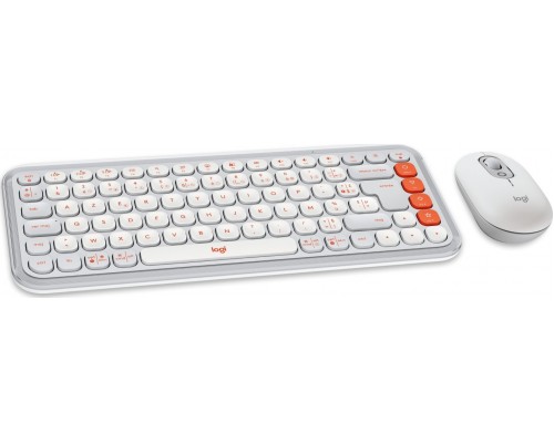 Logitech POP Icon Combo biało-pomarańczowe (920-013110)
