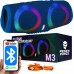 GŁOŚNIK BEZPRZEWODOWY BLUETOOTH RGB M3 NIEBIESKI