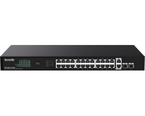 Switch  Tenda TEG1128P-24-250W 26x1GbE 2xSFP PoE