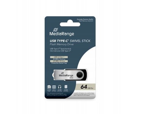 MediaRange USB-Stick  USB 3.2 Gen1 USB-C   64GB