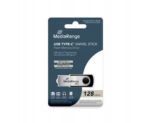 MediaRange USB-Stick  USB 3.2 Gen1 USB-C   128GB