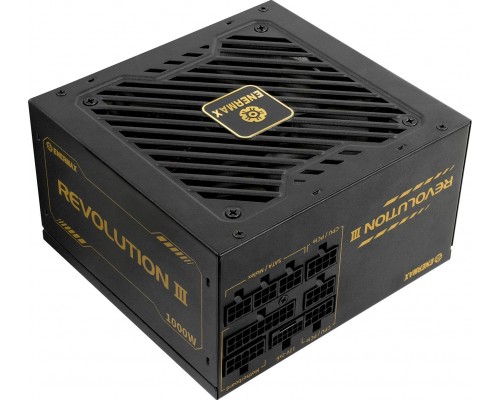 Enermax Enermax Power Supply 1000W Revolution3 80+ Gold Black FULLMO