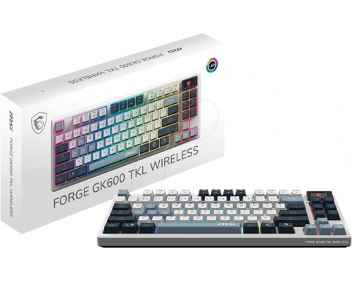 MSI FORGE GK600 TKL W SKY Gaming  Wireless