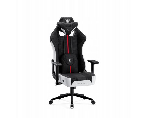 Diablo Chairs Materiałowy Diablo X-Player 2.0 Small: White-Black