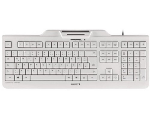 CHERRY KC 1000 SC Corded CH-Layout weiß/grau Smartcard
