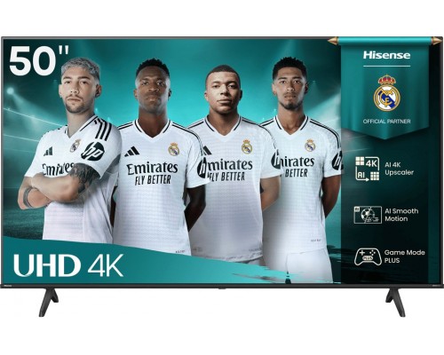 Hisense UHD Smart TV | 50A6Q | 50" | Smart TV | VIDAA OS | UHD | Juodas