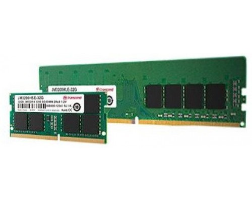 TRANSCEND 4GB JetRam DDR4 3200 U-DIMM 1Rx16 512Mx16 CL22 1.2V