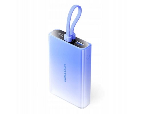 Vention 10000 mAh USB-C + Lightning + USB-A 22.5W  wyświetlaczem LED Blue