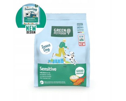 Green Petfood Dog Sensitive w Insects 900g