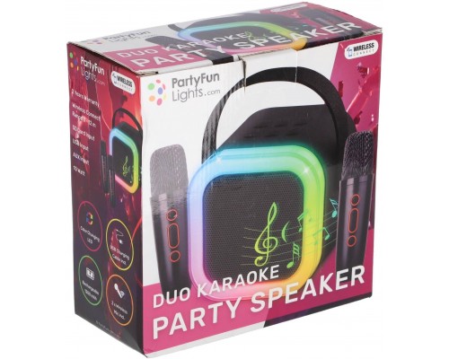 Duo Karaoke Party Speaker W/ 2 x Mics