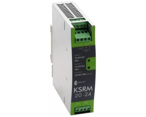 Moduł reduntancyjny KSRM 24VDC 20A W na szynę DIN, Uzas: 19-29VDCVAC, Ta80, 17000-1811
